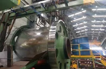 Trabajo de mecanizado en rodillo HPGR