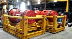 Bastidores de transporte para motores de rueda de Hitachi EH4500-2