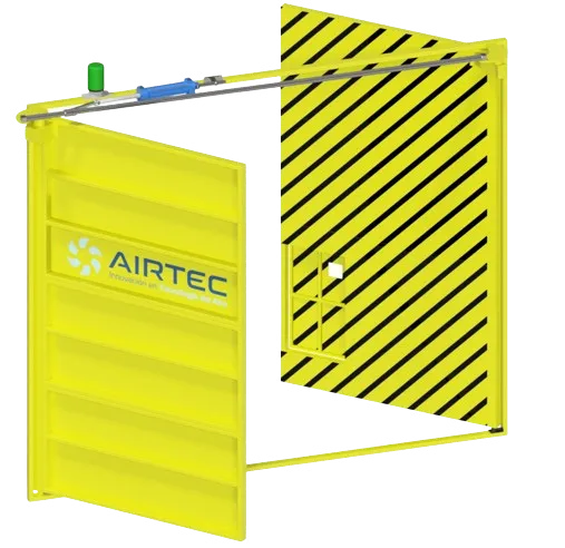 Sistema de puertas mineras Airtec