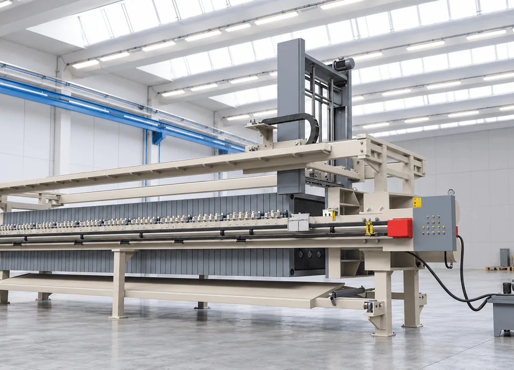 Filtros prensa automatizados para minería, producto para la industria minera