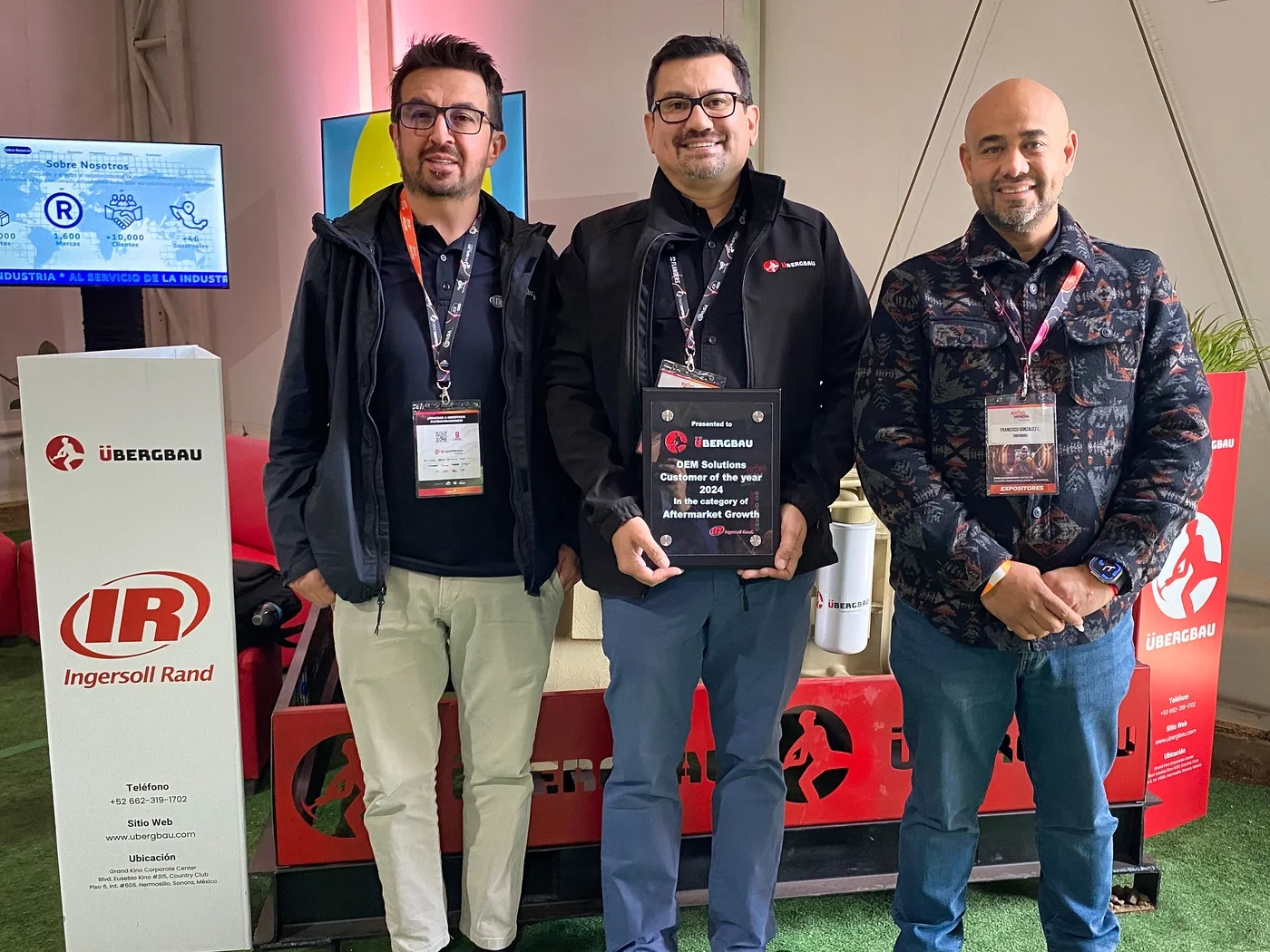 Imagen destacada: ÜBergbau recibe reconocimiento global por su crecimiento como representante de Ingersoll Rand
